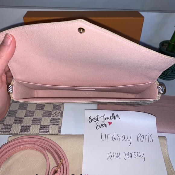 ✨SOLD✨ Louis Vuitton Pochette Felicie Damier Azur - Picture 2 of 15